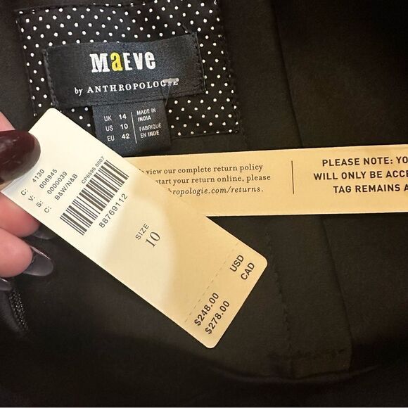 Maeve By Anthropologie 3D Polka Dot Dress Size 10 NWT - Picture 7 of 8